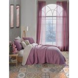 Destiny Hometex 4 Katlı Multi Muslin %100 Pamuk Çift Kişillik Yatak Örtüsü - 230 x 250 cm - Lila