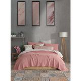 Destiny Hometex 4 Katlı Multi Muslin %100 Pamuk Çift Kişillik Yatak Örtüsü - 240 x 250 cm - Kiremit