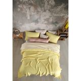 Destiny Hometex 4 Katlı Multi Muslin %100 Pamuk Çift Kişillik Yatak Örtüsü - Sarı - 200 x 240 cm