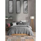 Destiny Hometex 4 Katlı Multi Muslin %100 Pamuk Tek Kişillik Yatak Örtüsü 160X240CM - 160 x 240 cm - Antrasit