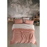 Destiny Hometex 4 Katlı Multi Muslin %100 Pamuk Tek Kişillik Yatak Örtüsü 160X240CM - 160 x 240 cm - Kiremit