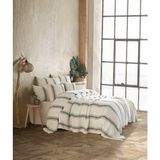 Destiny Hometex Bej Bohem Desenli Naturel 4 Katlı Multi Muslin %100 Pamuk Çift Kişillik Yatak Örtüsü - 230 x 240 cm