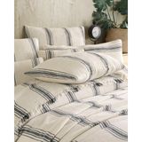 Destiny Hometex Bej Bohem Desenli Naturel 4 Katlı Multi Muslin %100 Pamuk Çift Kişillik Yatak Örtüsü - Füme - 240 x 250 cm