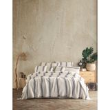 Destiny Hometex Bej Bohem Desenli Naturel 4 Katlı Multi Muslin %100 Pamuk Tek Kişillik Yatak Örtüsü - 160 x 240 cm