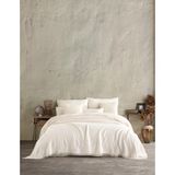 Destiny Hometex Bej Jakarlı Naturel 4 Katlı Multi Muslin %100 Pamuk Çift Kişilik Yatak Örtüsü - 240 x 250 cm