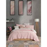 Destiny Hometex Pembe 4 Katlı Multi Muslin %100 Pamuk Çift Kişillik Yatak Örtüsü - 230 x 250 cm