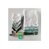destinyhometex %100 Pamuklu 8 Kat Muslin Kumaş Üç Çıtçıtlı 4'lü Bebek Mama Önlüğü Ve Gaz Çıkarma Omuz Örtüsü Set