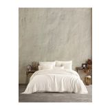 destinyhometex Bej Jakarlı Naturel 4 Katlı Muslin %100 Pamuk Çift Kişillik Yatak Örtüsü/Pike 240x250cm.