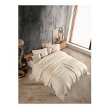 destinyhometex Ivory Renkli 4 Katlı Muslin %100 Pamuk Tek Kişillik Yatak Örtüsü/Pike 160x240cm