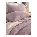 destinyhometex Lila Renkli 4 Katlı Muslin %100 Pamuk Tek Kişillik Yatak Örtüsü/Pike 160x240cm