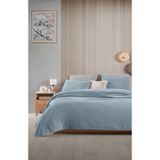 destinyhometex Mavi Çift Kişilik 240x250cm Yatak Örtüsü/2 Adet 50x70cm Yastık 4 Katlı Multi Muslin %100 Pamuk