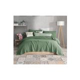 destinyhometex Orman Yeşili Çift Kişilik 230x240 Yatak Örtüsü/2 Adet 50x70 Yastık 4 Katlı Multi Muslin %100 Pamuk