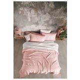 destinyhometex Pembe Renkli 4 Katlı Multi Muslin %100 Pamuk Tek Kişillik Yatak Örtüsü 160x240cm