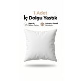 Destiva Home 1’li Premium Boncuk Silikon Kırlent İçYastık 45x45 cm 350gr Dolgun Çökme Yapmaz Vakumlu Yıkanabilir
