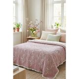 Destiva Home 5 Kat Dolgulu Müslin ÇiftKişilik Yatak Örtüsü 220x240 cm %100 Pamuk Çift Taraflı Jakar Desenli