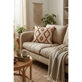 Destiva Home Buldan İşi Etnik Geometrik Desenli Püsküllü Punch Kırlent Kılıfı 42x42cm