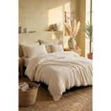 Destiva Home Ekru 4 Kat Müslin Çift Kişilik Yatak Örtüsü 220x230 cm %100 Pamuk Koltuk Örtüsü TV Battaniyesi