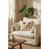 Destiva Home Renkli Kaktüs Punch Nakışlı Dekoratif Püsküllü Kırlent Kılıfı Pamuk 42 x 42 cm