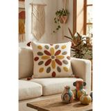 Destiva Home Renli Damla Punch Nakışlı Püsküllü Dekoratif Kırlent Kılıfı Pamuk 42x42 cm