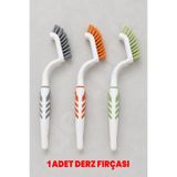 Destpak 1 Adet Derz Fırçası - Sert Sağlam Ergonomik Plastik - Uzun Ömürlü Plastik ve Fırça Kılları - Yıpranmaz Ekstra Kaliteli Dip Köşe Fırçası