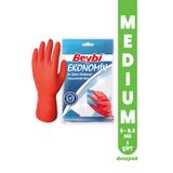 Destpak 1 ÇİFT Beybi Temizlik ve Bulaşık Eldiveni - Terletmez Pamuk Kaplı İç Yüzey (8-8.5 MEDIUM)