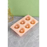 Destpak 6'lı Muffin ve Kek Kalıbı - Silikon Muffin Kek Kalıbı - Silikon Yanmaz Yapışmaz Yüksek Isıya Dayanıklı Ekstra Kaliteli - Açık Turuncu