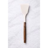 Destpak Akasya Saplı Spatula - Ahşap - Yemek Pişirme - Tatlı Servisi - Sağlam Silikon Spatula 31CM