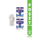 Destpak Beybi Şeffaf Poşet Eldiven 1. Kalite (2 Paket - 200 Adet) (Polietilen)