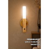 Destpak Premium Aplik - Kablosuz Şarjlı İster Sabit Işık, İster Hareket Sensörlü Gün Işığı Çift Taraflı Bant