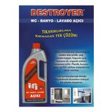 Destroyer Lavabo ve Gider Açıcı Sıvı 1500 ml (2750 Gr)