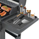 DESUNESS 16 x 11,5 inç Silikon Kalbur Aletleri Mat Blackstone için, Damlama Pedli Silikon Spatula Mat, Izgara Barbekü Caddy Mutfak Eşyaları Tutacağı Mutfak, Yemek Pişirme ve Tezgah Üstü (Gri)