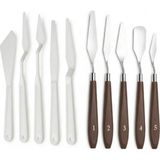 Desup 5li Metal & PLASTİK Resim Spatulası, Palette Knives, Ressam Sipatulası Sıpatula Spatül