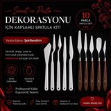 Desup 5li Metal & PLASTİK Resim Spatulası, Palette Knives, Ressam Sipatulası Sıpatula Spatül