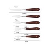 Desup Model 5li Metal Resim Spatulası, Palette Knives, Ressam Sipatulası Sıpatula Spatül