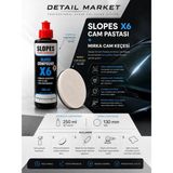 Detail Market Slopes Cam Çizik Giderici Pasta 250 ml ve Mirka Cam Keçesi 130 mm Set