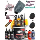 DetailX Premium Oto Yıkama Ve Bakım Seti 19 Parça Lastik Torpido Full Temizlik Seti Premium Detay Fırçası Dahil Motosiklet Uyumlu
