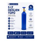 DETAMED Oksijen Tüpü 5 lt(Dolu)