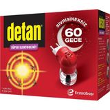 Detan 60 Gece Elektrolikit Cihaz + Yedek Sivrisinek ve Karasinek Kovucu 4'li Avantaj Paketi - 4 Adet