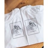 Detay Fotoğrafçılık ➖ Sevgililer Özel Baskılı ➖ Unisex ➖ Erkek ➖beyaz ➖ Pamuklu+Polyester ➖ T-Shirt ➖ Istediğiniz Yazı ve Fotoğrafı T-Shirt'e Baskı Yaptırabilirsiniz