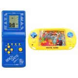 Detay Oyuncak 2in1 Nostalji Oyuncak El Atarisi Tetris ve Su Oyunu Halka Geçirme 2si Bir Arada Eğlence Oyun Seti