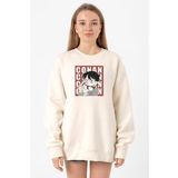 Detective Conan Anime Conan Ekru Kadın 2ip Sweatshirt