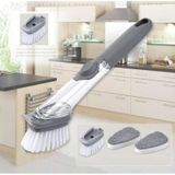 Deterjan Hazneli Ergonomik Bulaşık Fırçası 3 Başlıklı