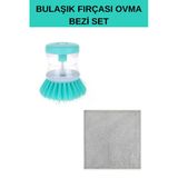 Deterjan Hazneli Kolay Bulaşık Yıkama Lavabo Tezgah Tabak Tencere Tava Temizleme Fırça Ve Tencere Ta