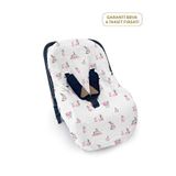 Deux Lapins %100 Pamuk Bébé Lapin Rose Müslin Ana Kucağı Kılıfı - Açık Pembe