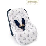 Deux Lapins %100 Pamuk Iconique Lapin Müslin Ana Kucağı Kılıfı - Standart