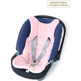 Deux Lapins %100 Pamuk Innocent Pink Kız Bebek Puset ve Oto Koltuk Minderi - Pembe - Standart