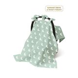 Deux Lapins %100 Pamuk Mono Lapin Matcha Green Pamuklu Müslin Puset Örtüsü - Yeşil