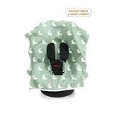 Deux Lapins %100 Pamuk Mono Lapin Matcha Green Pamuklu Müslin Puset & Oto Koltuk Örtüsü - Yeşil