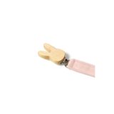 DEUX LAPINS % 100 Pamuk Müslin Bebek Emzik Askısı – Pembe DCLIP-1012