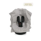 Deux Lapins %100 Pamuk Müslin Puset Cotton Grey Oto Koltuk Örtüsü - Gri
